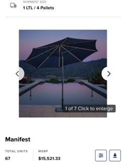 ☂️ Sombrilla de Patio Sunvilla 10 ft (3 m) con Luces LED Solares — Nuevas Selladas / Una de Muestra 💡🌞