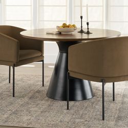 Better Home and Garden Wyatt velvet Dining Chair 2pk, Vesper Tobacco