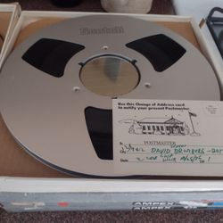 Reel To Reel 10" Tapes..12 Metal, 4 Plastic, Recorded On, Most Full  *Plus One Metal Take Up Reel*