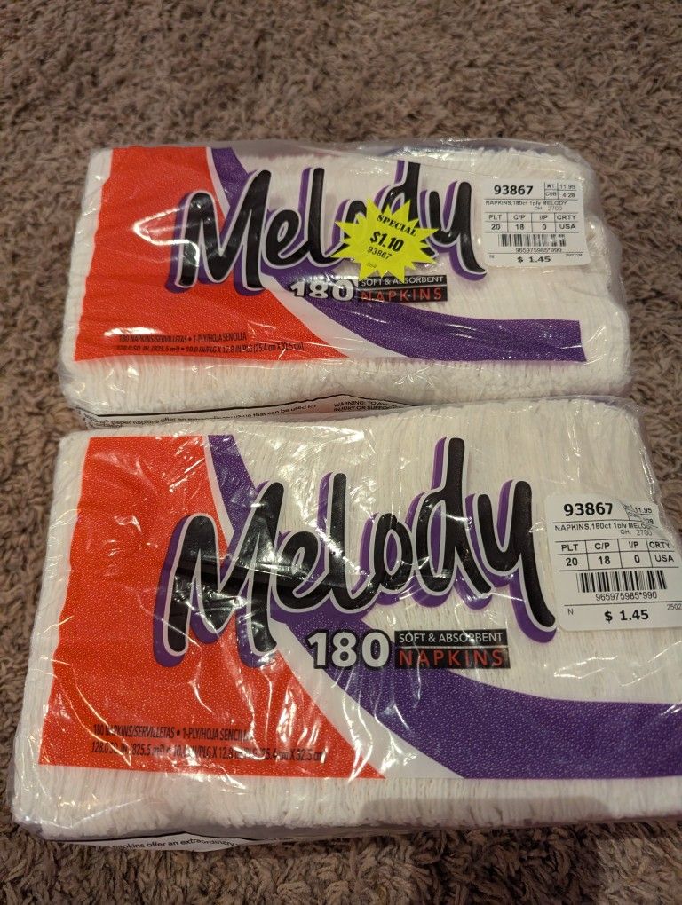 Melody Napkins 180 X2