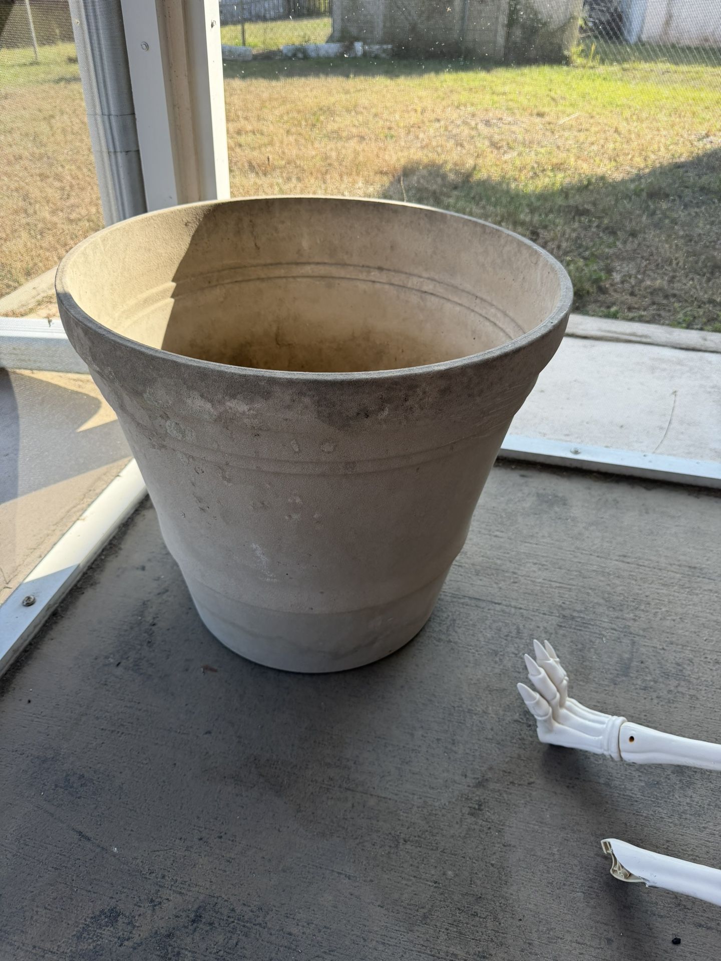 Large, Heavy Resin Pot