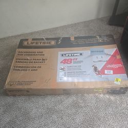 48" Basketball backboard and rim Shatterproof