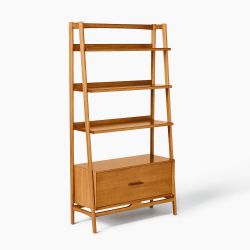 West Elm Mid-Century Bookshelf w/ Drawer (38")