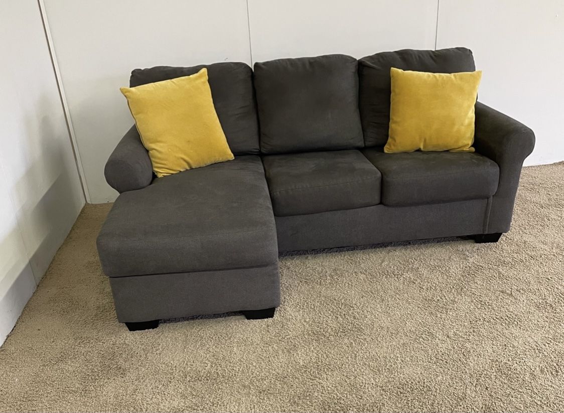 Gray Reversible Sectional With Delivery 