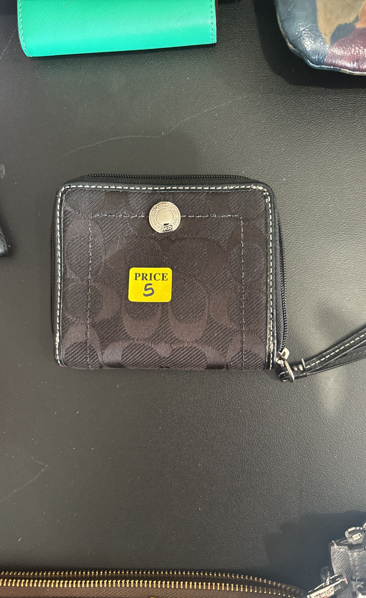 Black Coach Hand Wallet