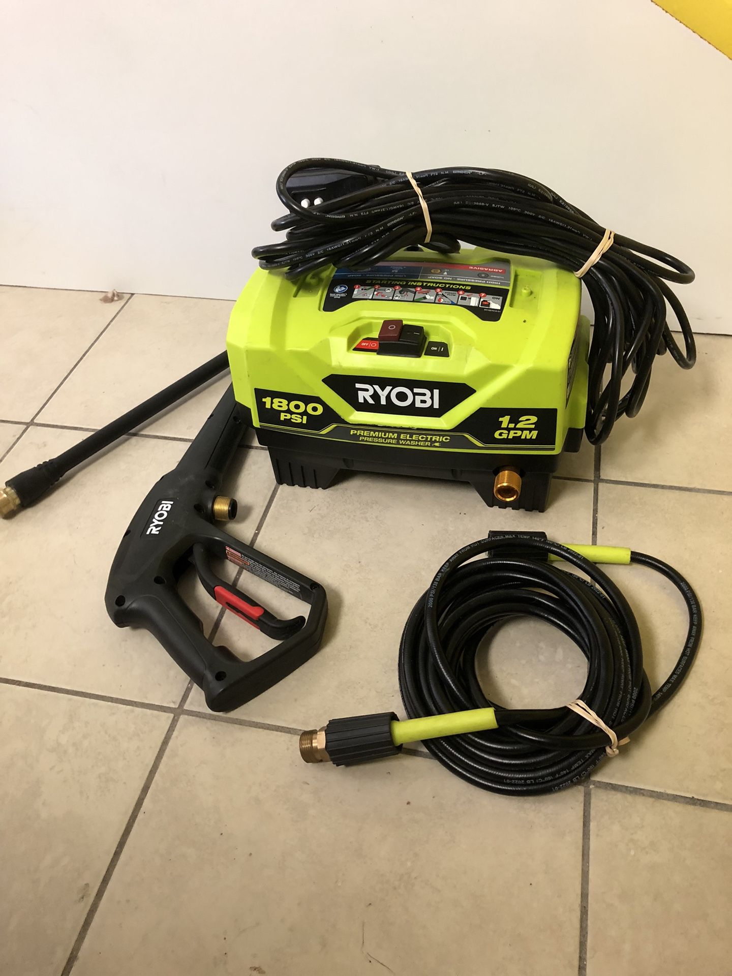 Home Depot Ryobi 1900 Pressure Washer Ryobi Power Washer RYOBI