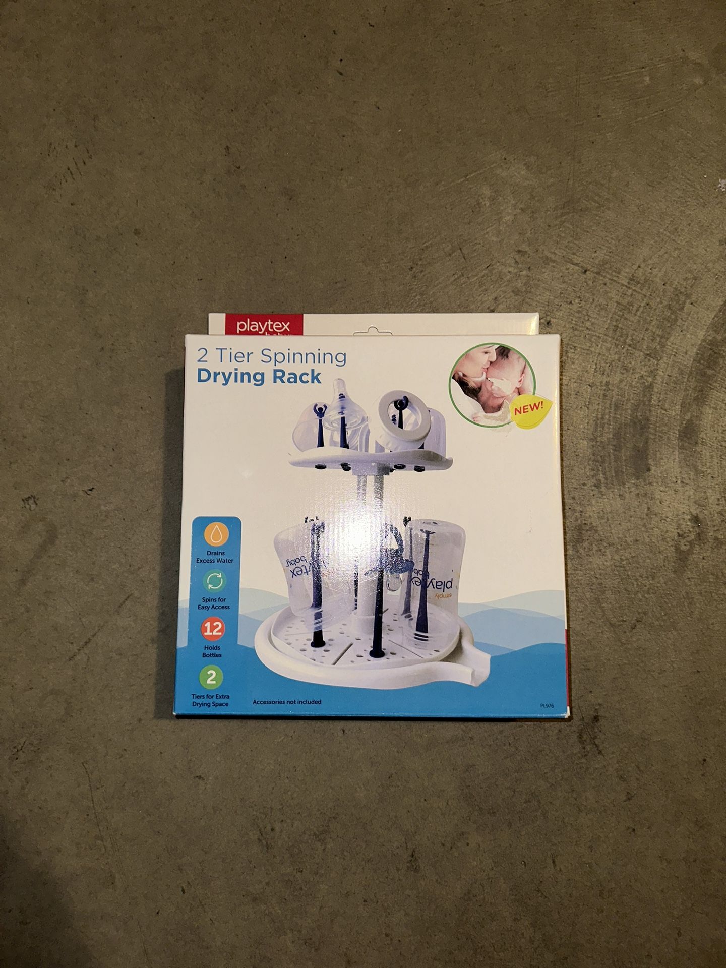 Playtex 2 Tier Spining Drying Rack - White