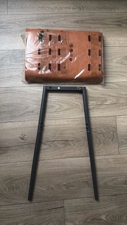Orange Stool/Black Legs  Set of 2 Open Box Never Used