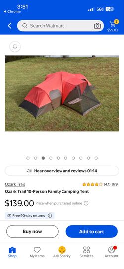 10 person dome tent/ brush n go x2
