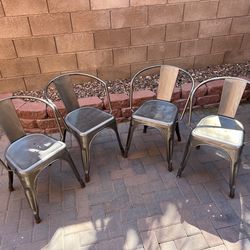 4 Tolix-style (Marais) stackable armchairs Available- Southern Highlands Area - Vegas