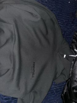 black essential hoodie