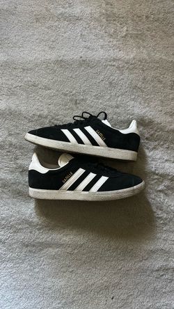 Adidas Gazelle Black White Sneakers size 8 and half