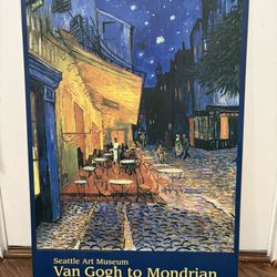 Seattle Art Museum  Exhibit Poster on Particle Board