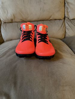 Nike Air VaporMax Flynit 3 Men’s Shoes — Flash Crimson/Black — Size 10.5