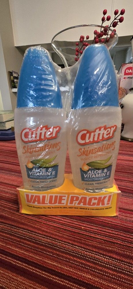 New One Package Two Pack Cutter Mosquito Spray