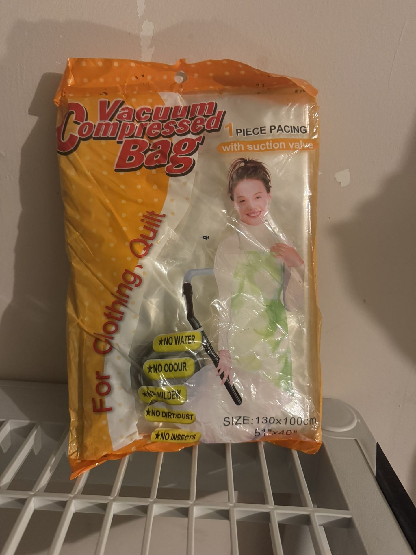 Vacuum Compressed Bag for Clothing, Quilt - 130x100cm