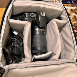 Nikon D3400 w Lense & Backpack