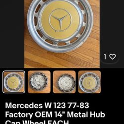 Mercedes Hubcaps Metal