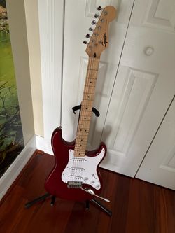 Fender Squire Guitar Red