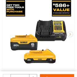 20V MAX Lithium-Ion 6.0Ah and 4.0Ah Battery and Charger Starter Kit