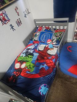 Grey toddler beds 2 beds frames 2 mattress Already assembled