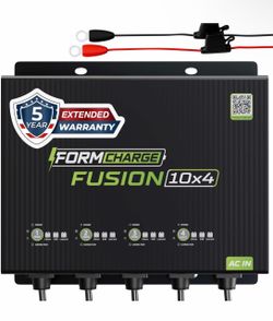 FORM Fusion 10X4 4-Bank Marine Battery Charger, 40A Total (10A per Bank), 12V...