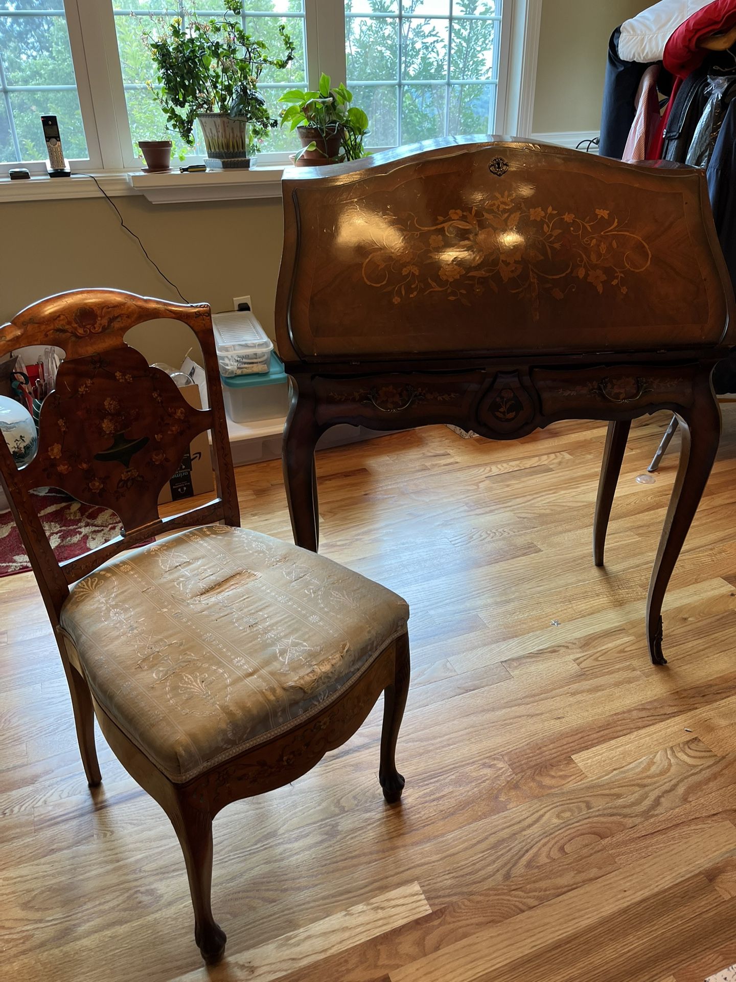 Antique Desk And Chair