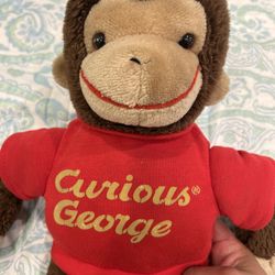 VINTAGE 1990 Curious George Stuffed Plush Monkey Margret Rey GUND