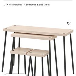 IKEA Desk And Stools 