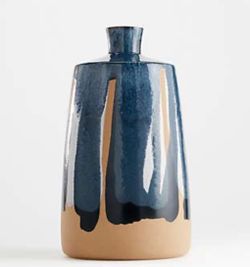 Pintura Dark Blue Vase (CRATE&BARREL)