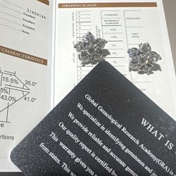 4.6 Ct Moissanite, Diamond Earrings, Certified And Warranty
