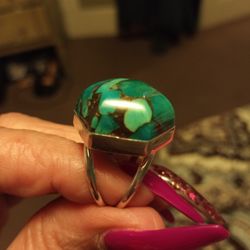 925.Silver. Turquoise Ring Size 7.