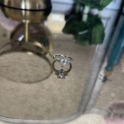 Aquamarine 10k White Gold Ring