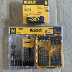 Dewalt Xr Battery With Drill Bit Set And Tough Case