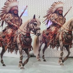 2 Acrylic INDIAN STANDEES* NEW
