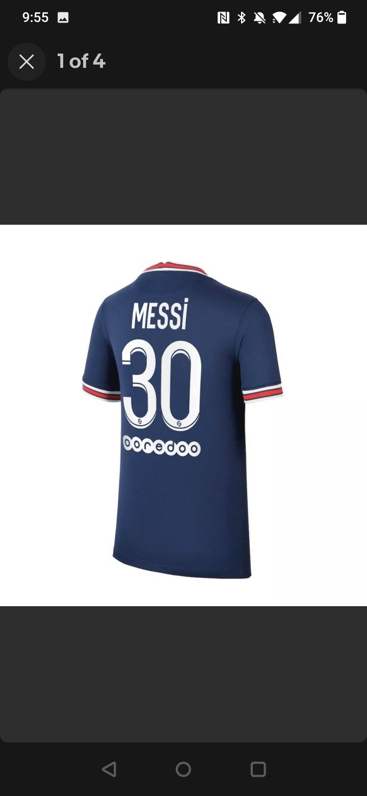 Jordan Brand × Nike PSG 21/22 home shirt #30 Messi | Grailed