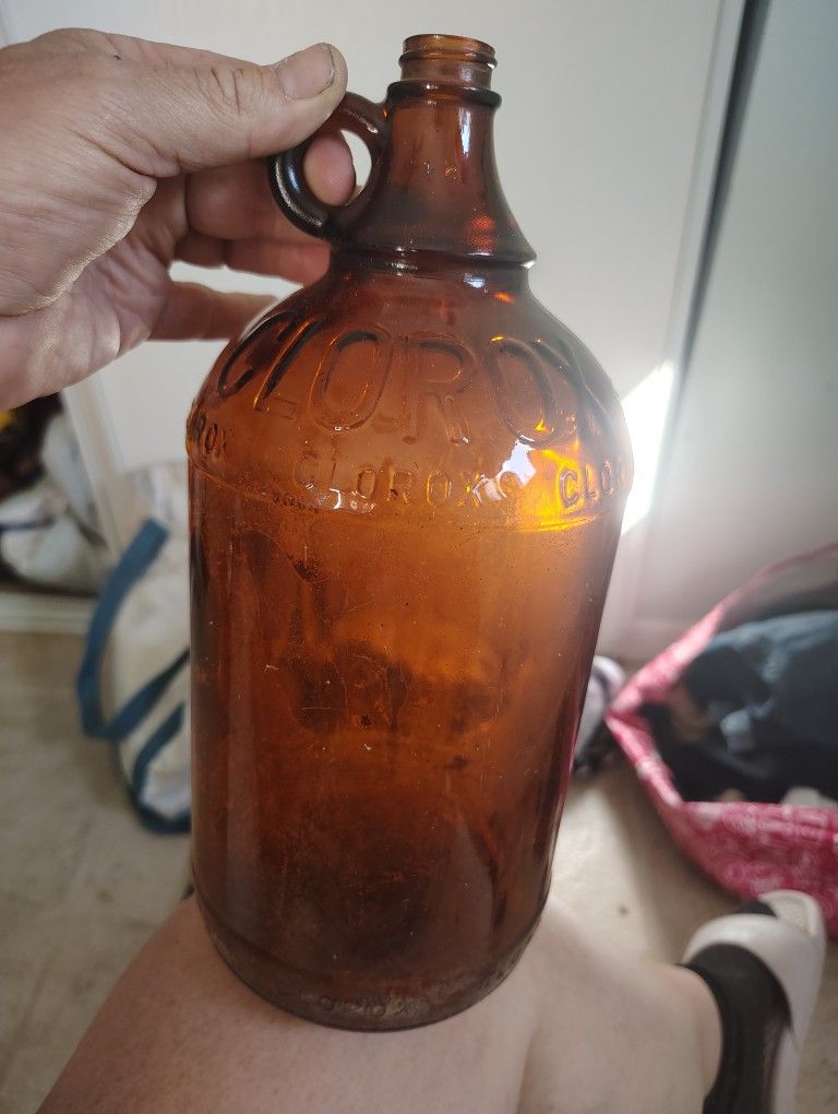Antique Clorox Glass Bottle