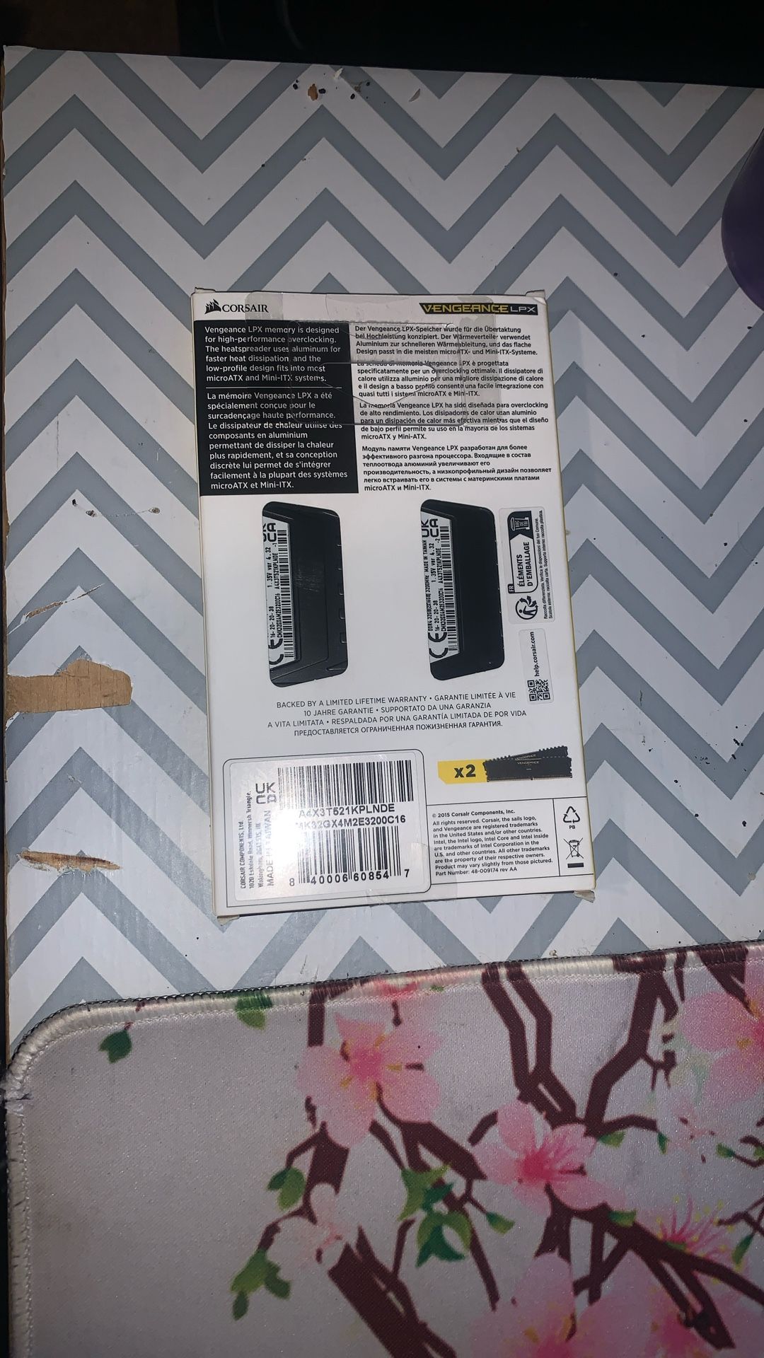 Corsair Vengeance LPX Ram sticks