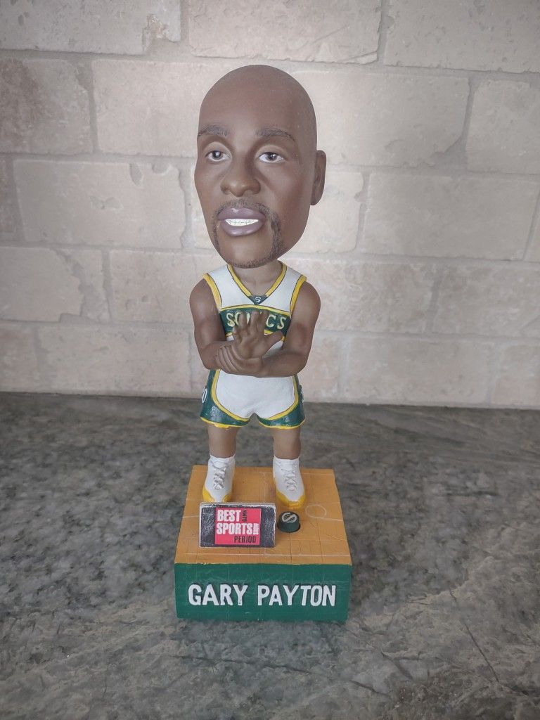 Rare Gary Payton Best Damn Sports Show Period Autographed Talking Bobblehead