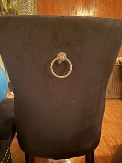 set A Four Black Luxurious Chairs