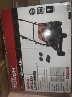 BRAND NEW IN HAND Hyper Tough 40V Max Cordless 16-In. Lawn Mower