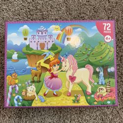 Unicorn princess fairytale puzzle /72 pieces/4+