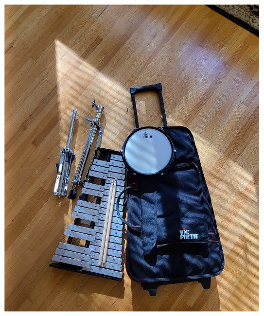 ★VIC FIRTH ★V8806 Traveler Percussion Kit/Xylophone/Glockenspiel EXCELLENT (Like-new) Shape-Retails For $450