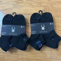 NWT Spyder Men's Cushion Low Cut Socks 12 pairs 