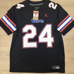 UF University of Florida Gators Black Jordan Football Jersey NEW Size Large