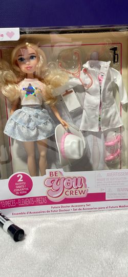 👩‍⚕️💖 BE YOU CREW FUTURE DOCTOR DOLL SET 💖👩‍⚕️ 2 OUTFITS & MEDICAL ACCESSORIES!