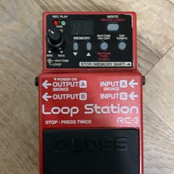 Boss RC-3 Loop Station Guitar and Bass Effects Pedal 