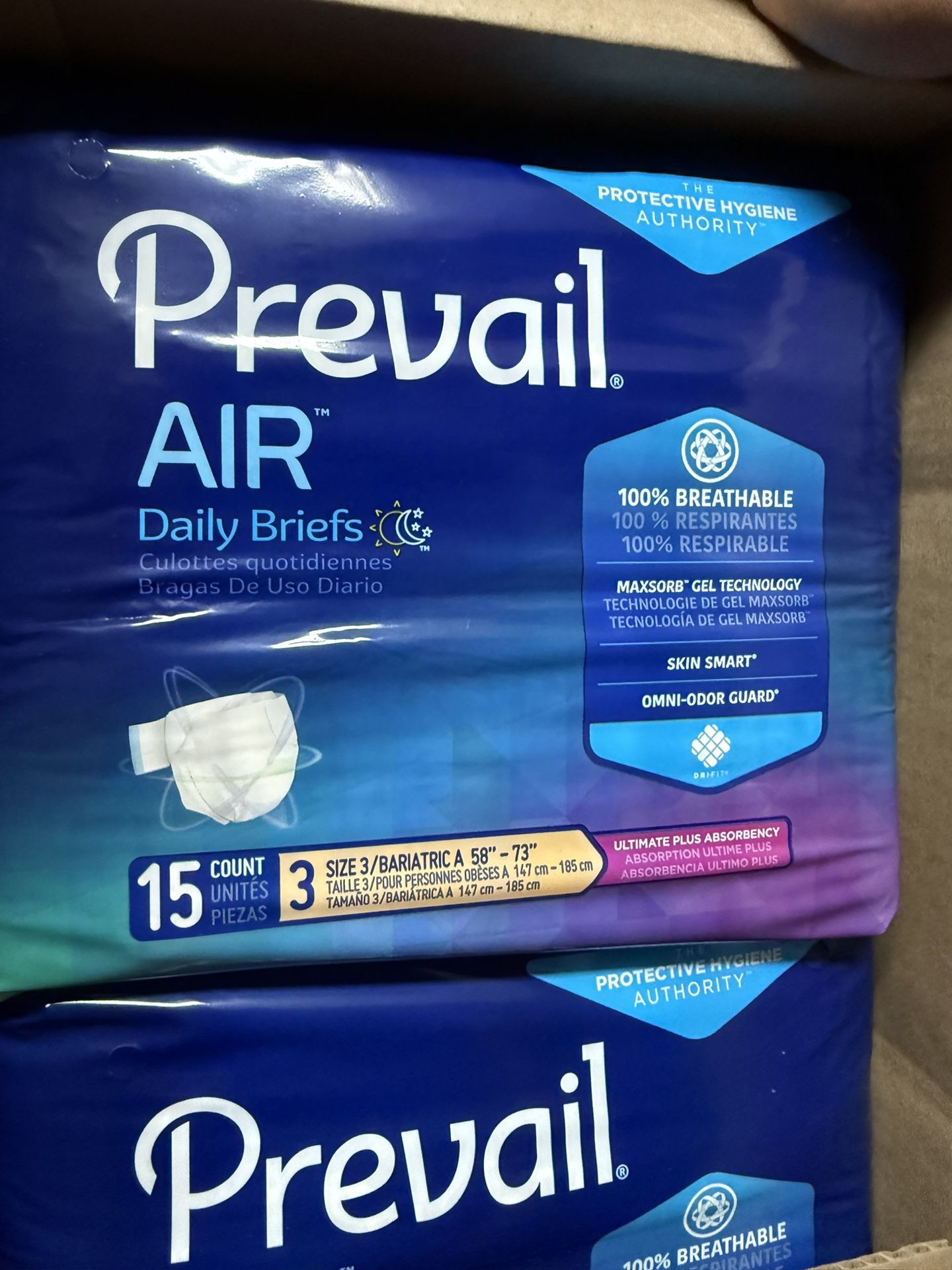 Prevail Daily Briefs, Size 3