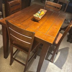 Dining table with 4 chairs included