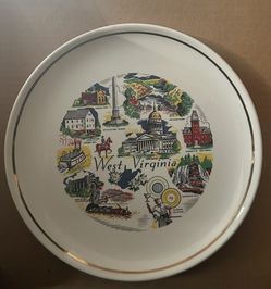 West Virginia Vintage Plate 